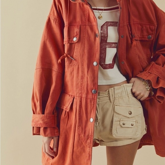Free People Terra Cotta Jacket Coat - Picture 2 of 7